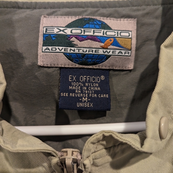 ExOfficio Utility Vest medium Oversize Beige Mesh Lined Fishing Hiking Outdoor. - Picture 9 of 9